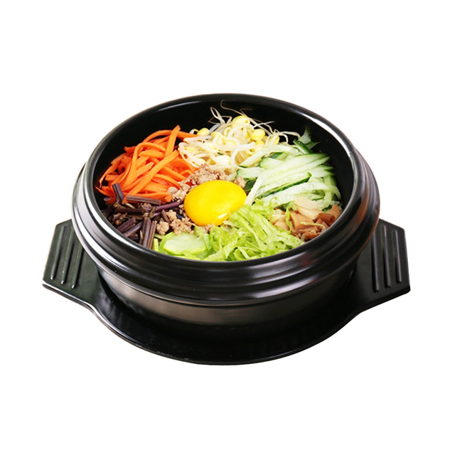 Black Stone Bowl For Bibimbap With Trivet Buy Stone Bowl Black Stone Bowl Bibimbap Bowl 7542