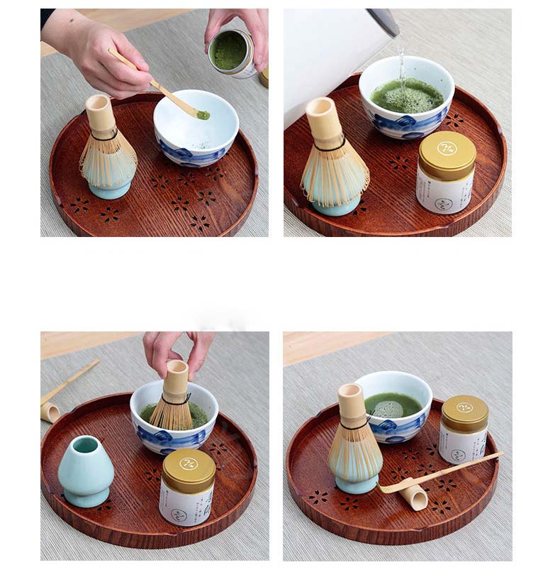 Matcha Powder Bamboo Whisk Brush Green Tea Powder Whisk Chasen Tea